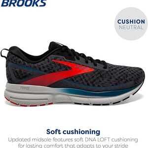 Brooks Trace 3 'Blackened Pearl Red' mens size11.5 (no insoles).          ordrA6